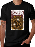 Bitcoin Mining Graphic Tee - Crypto Enthusiast T-Shirt