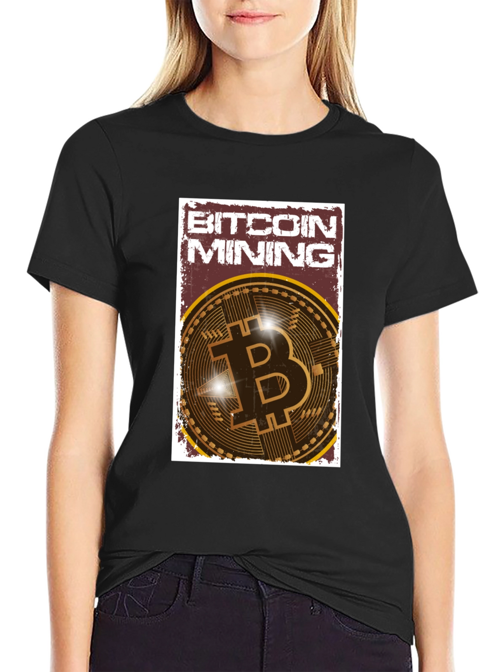 Bitcoin Mining Graphic Tee - Crypto Enthusiast T-Shirt
