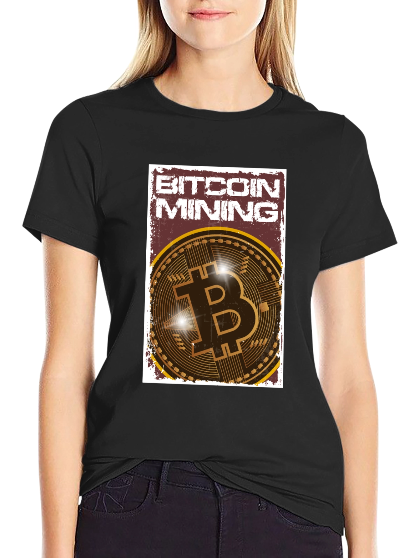 Bitcoin Mining Graphic Tee - Crypto Enthusiast T-Shirt