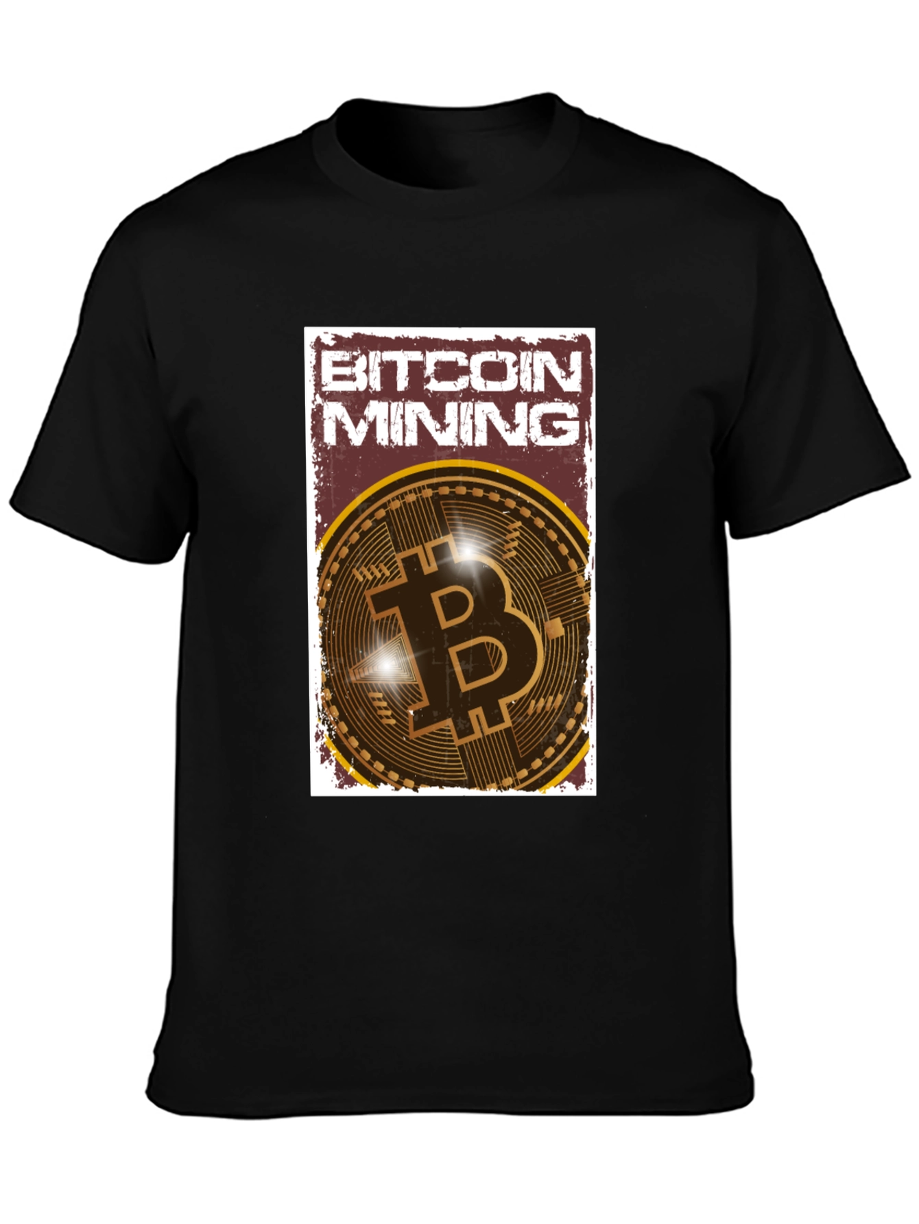 Bitcoin Mining Graphic Tee - Crypto Enthusiast T-Shirt