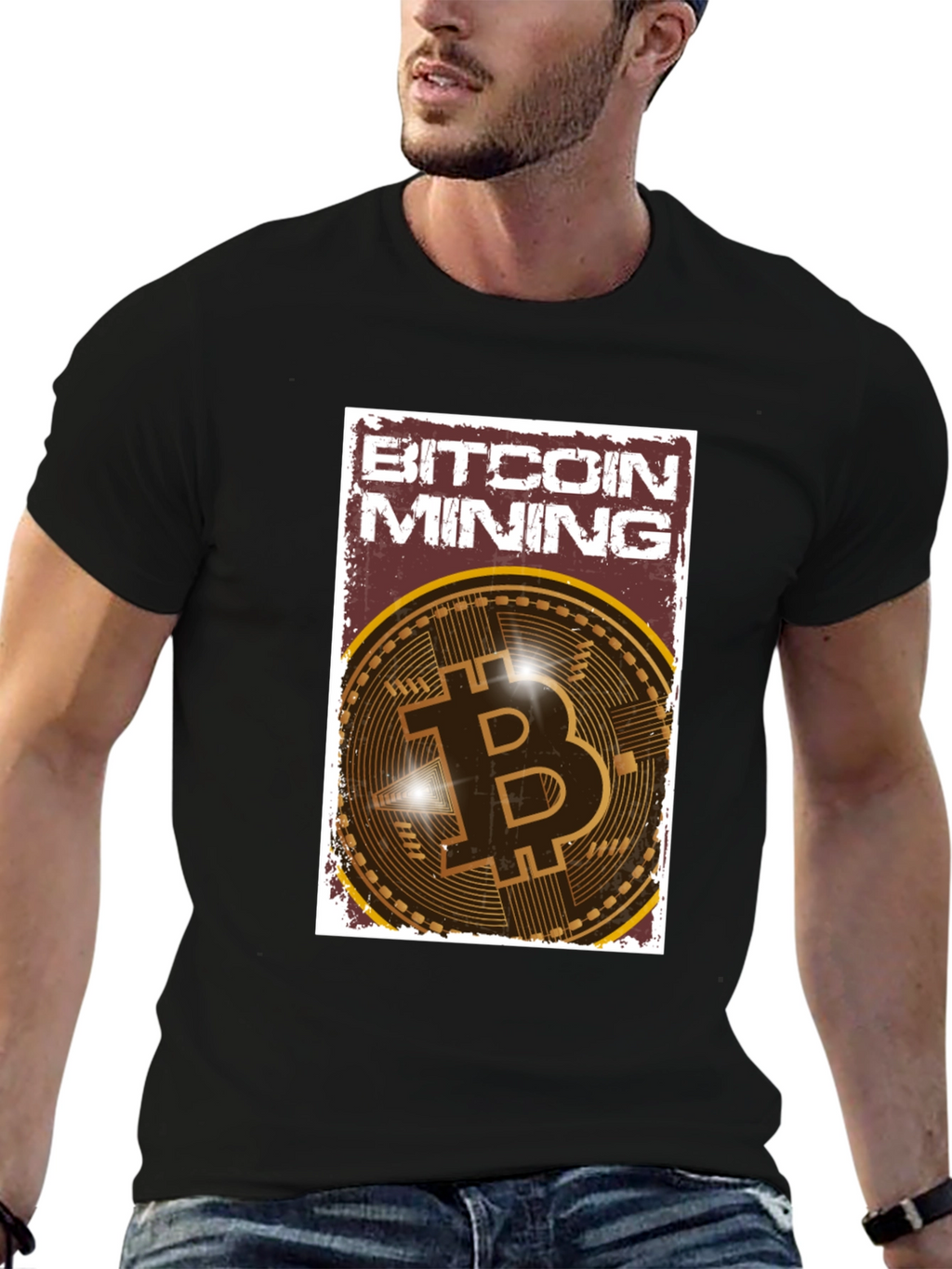 Bitcoin Mining Graphic Tee - Crypto Enthusiast T-Shirt