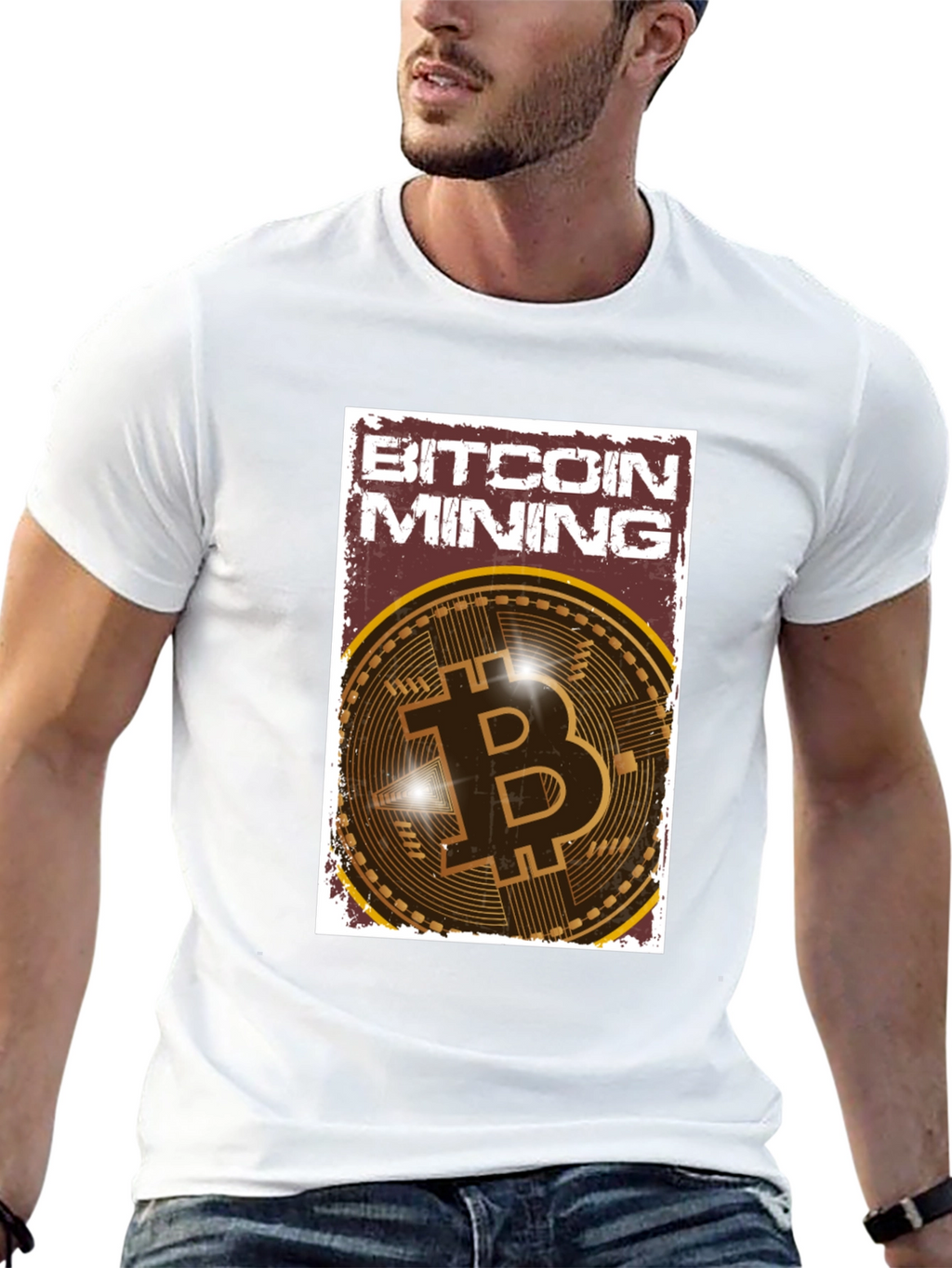 Bitcoin Mining Graphic Tee - Crypto Enthusiast T-Shirt