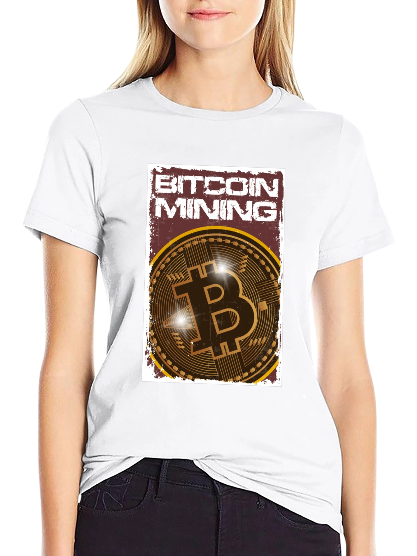 Bitcoin Mining Graphic Tee - Crypto Enthusiast T-Shirt