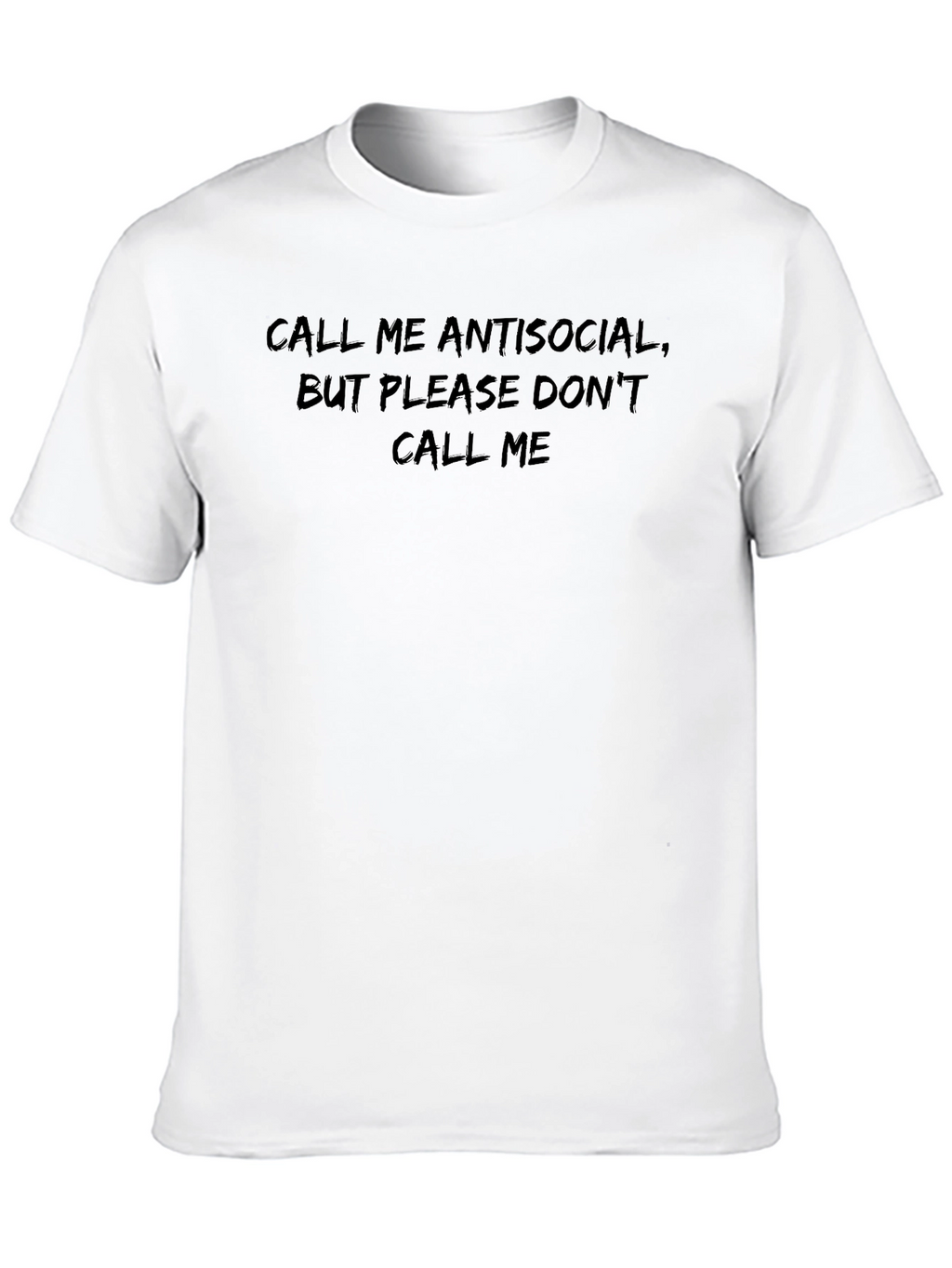 Antisocial Funny Graphic Tee - Black