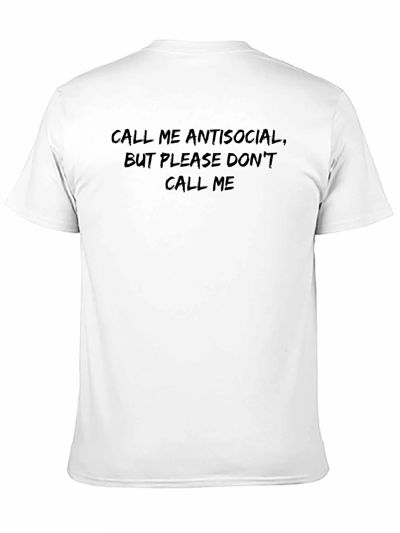 Antisocial Funny Graphic Tee - Black