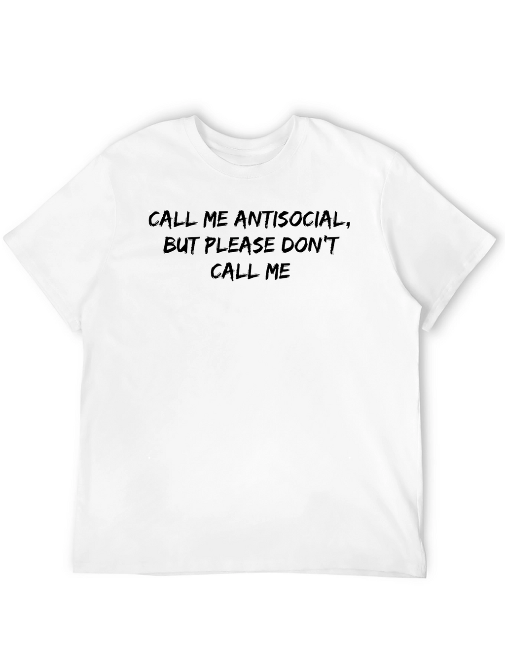 Antisocial Funny Graphic Tee - Black