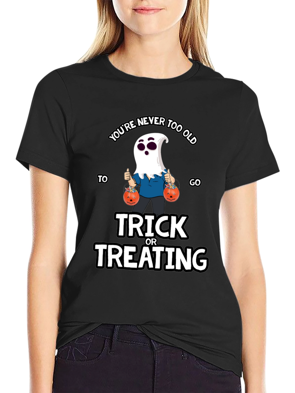 Funny Halloween Ghost T-Shirt - Trick or Treating