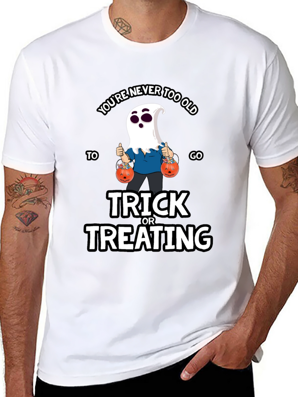 Funny Halloween Ghost T-Shirt - Trick or Treating