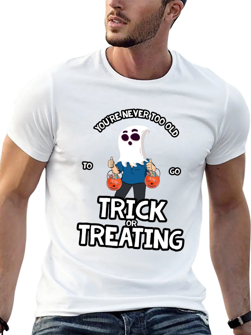 Funny Halloween Ghost T-Shirt - Trick or Treating
