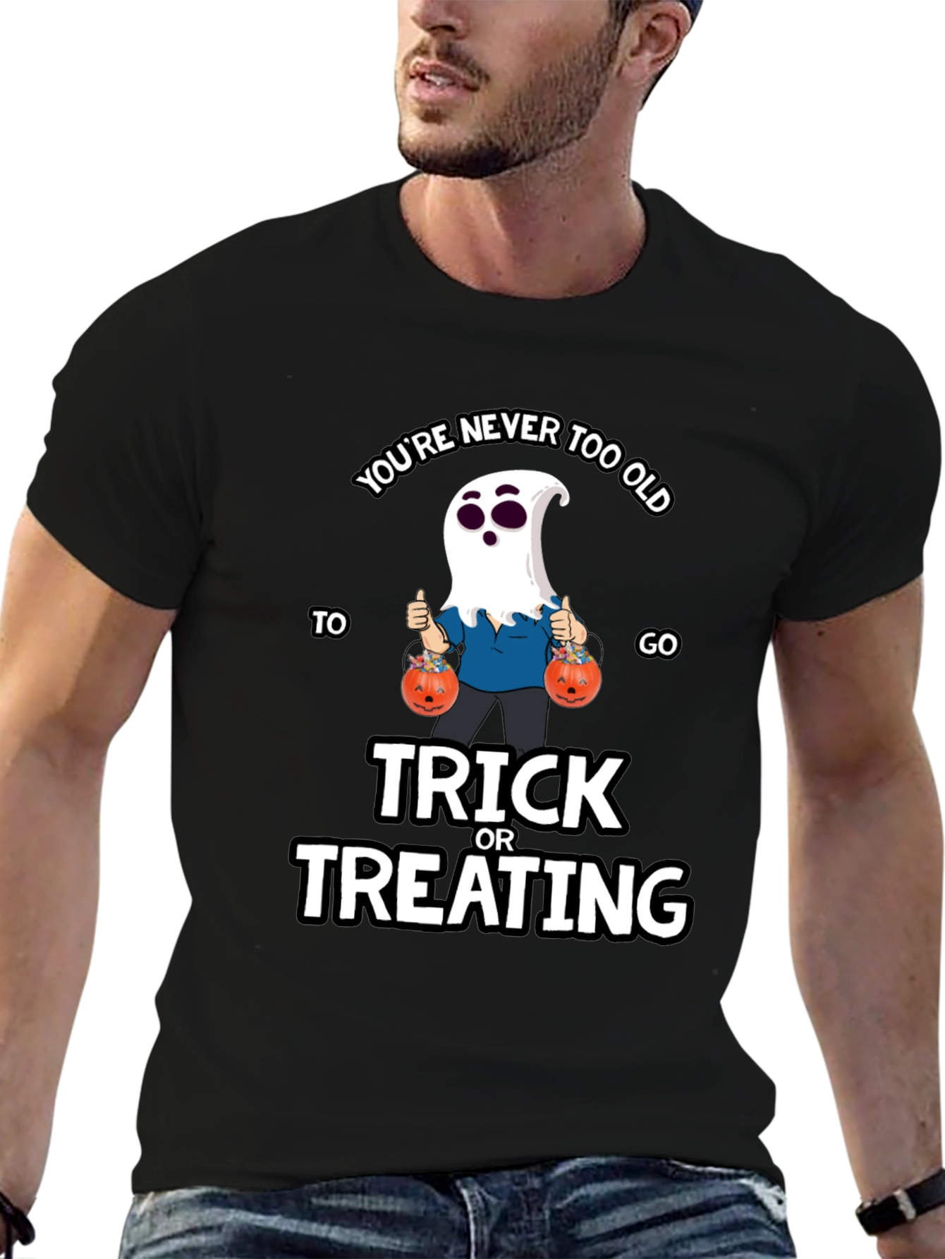 Funny Halloween Ghost T-Shirt - Trick or Treating