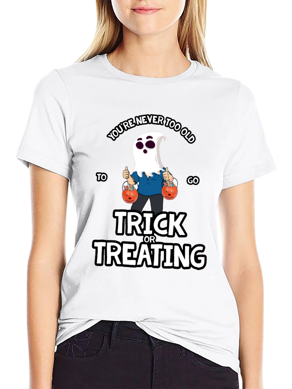 Funny Halloween Ghost T-Shirt - Trick or Treating