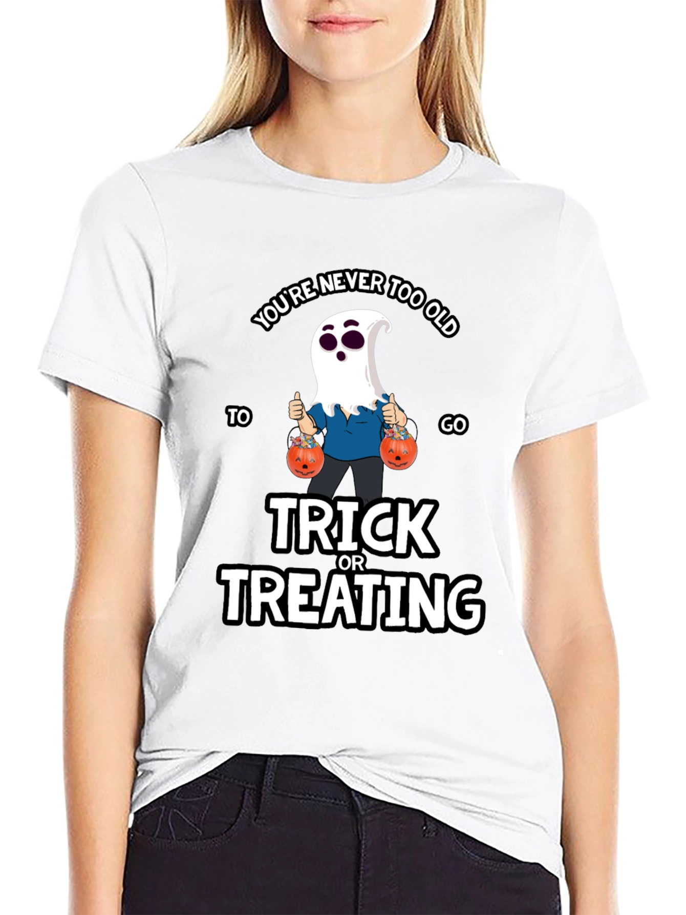 Funny Halloween Ghost T-Shirt - Trick or Treating