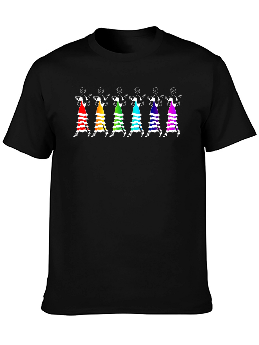 Flamenco Dancer T-Shirt - Rainbow