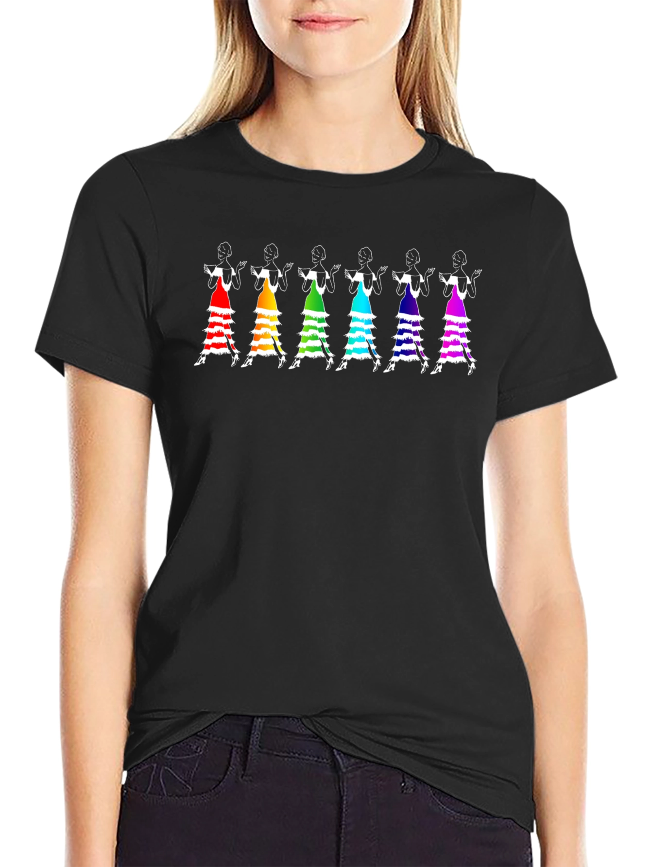 Flamenco Dancer T-Shirt - Rainbow