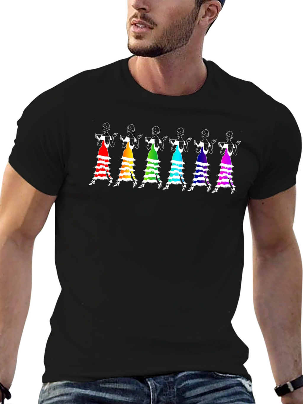 Flamenco Dancer T-Shirt - Rainbow