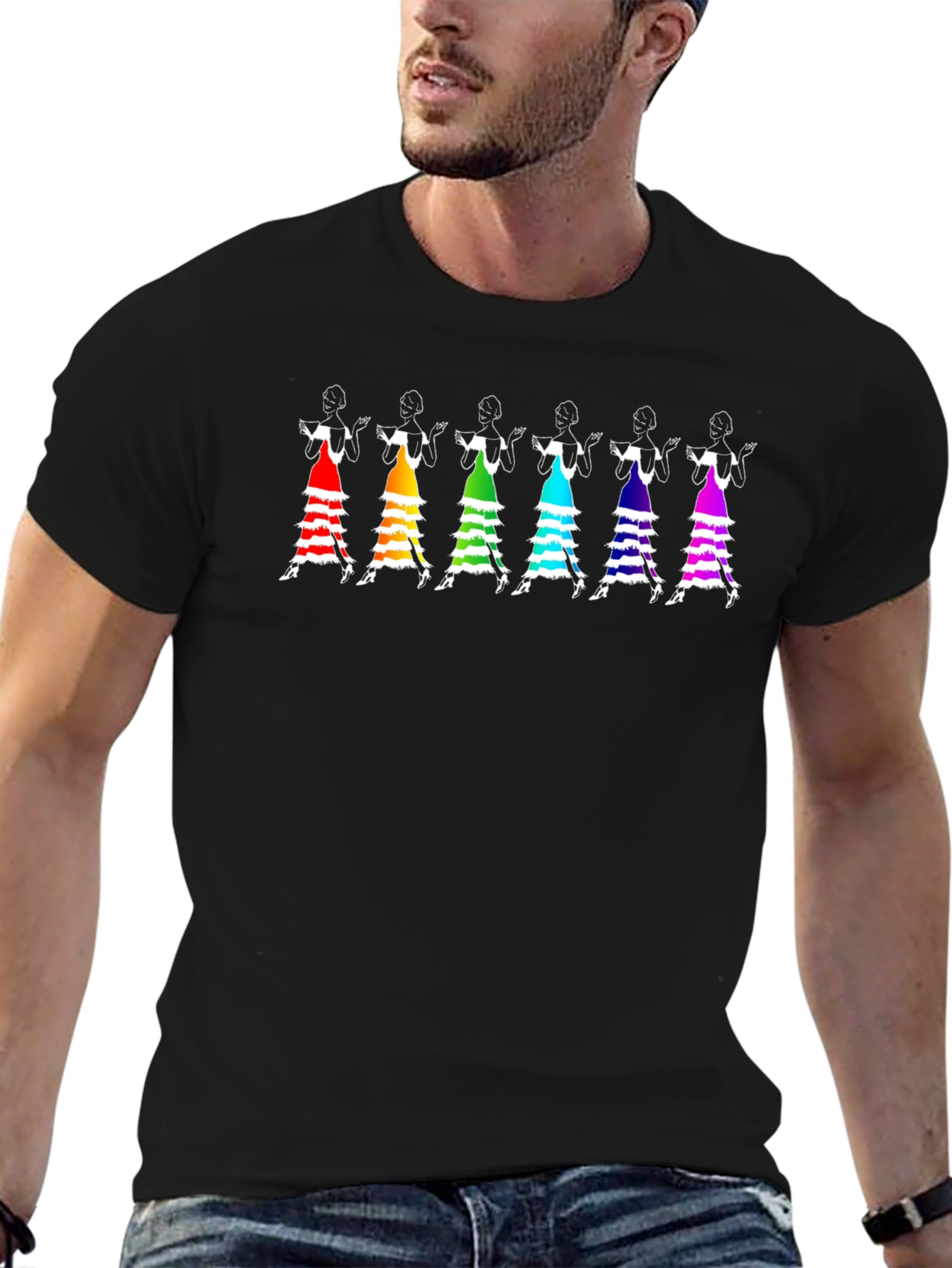 Flamenco Dancer T-Shirt - Rainbow