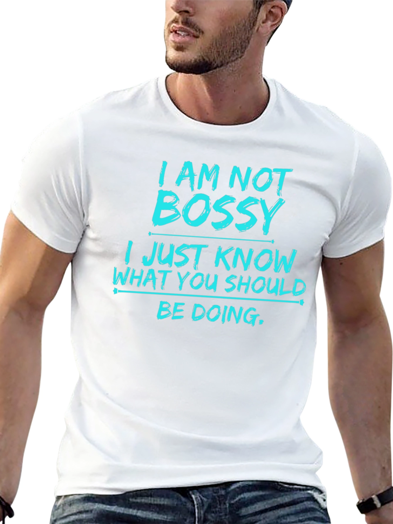 I Am Not Bossy Mens Graphic T-Shirt