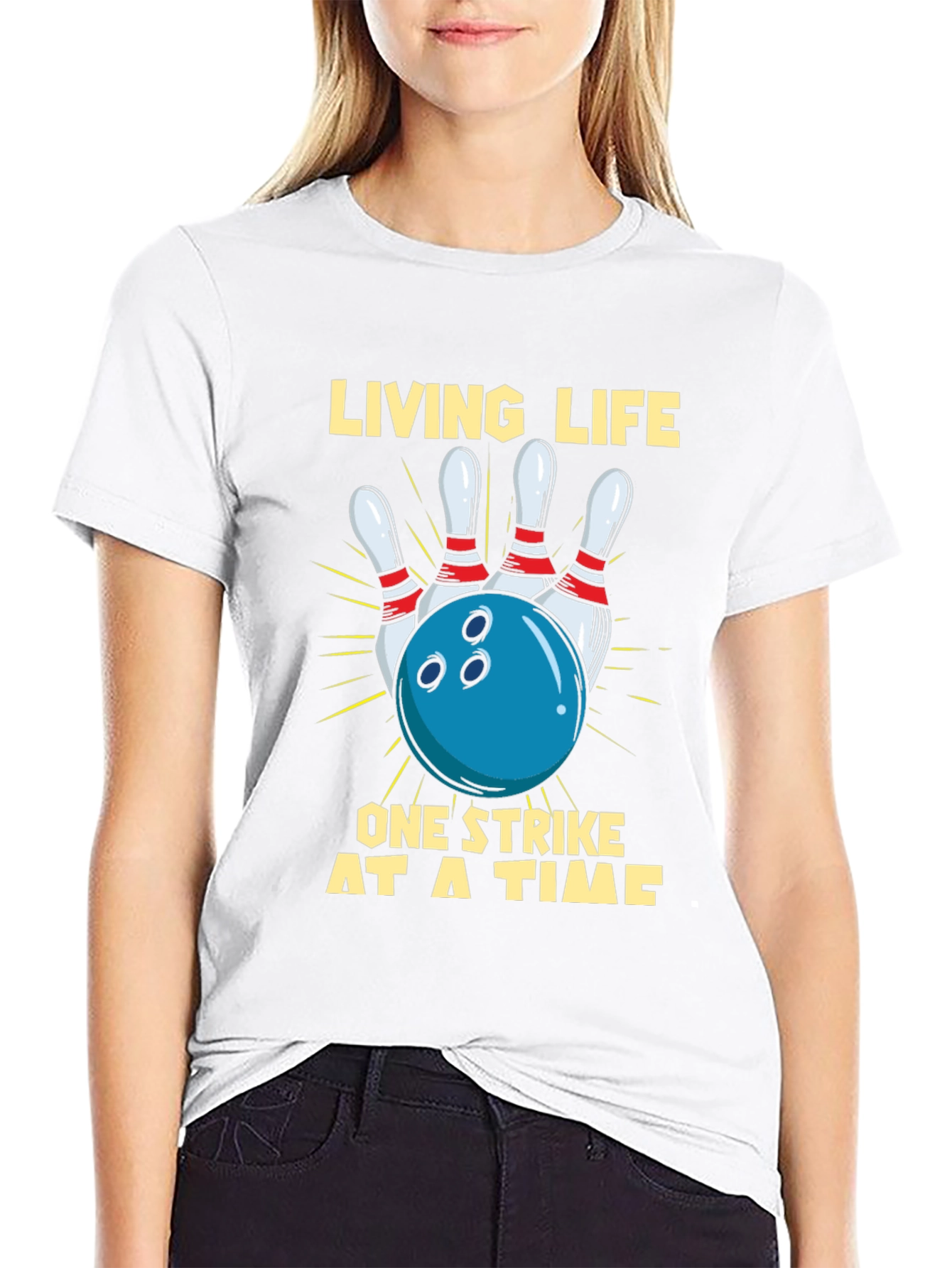 Bowling Strike Graphic T-Shirt