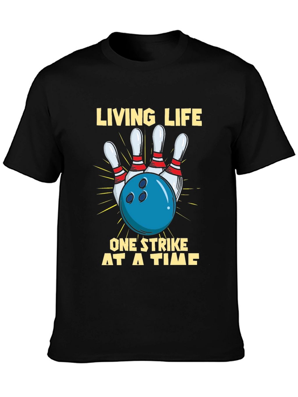 Bowling Strike Graphic T-Shirt