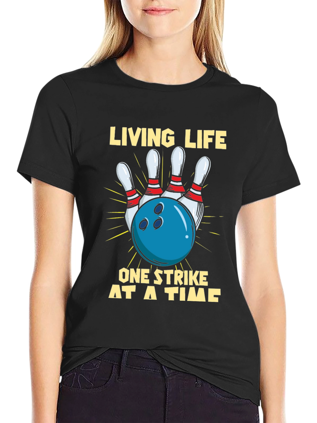 Bowling Strike Graphic T-Shirt