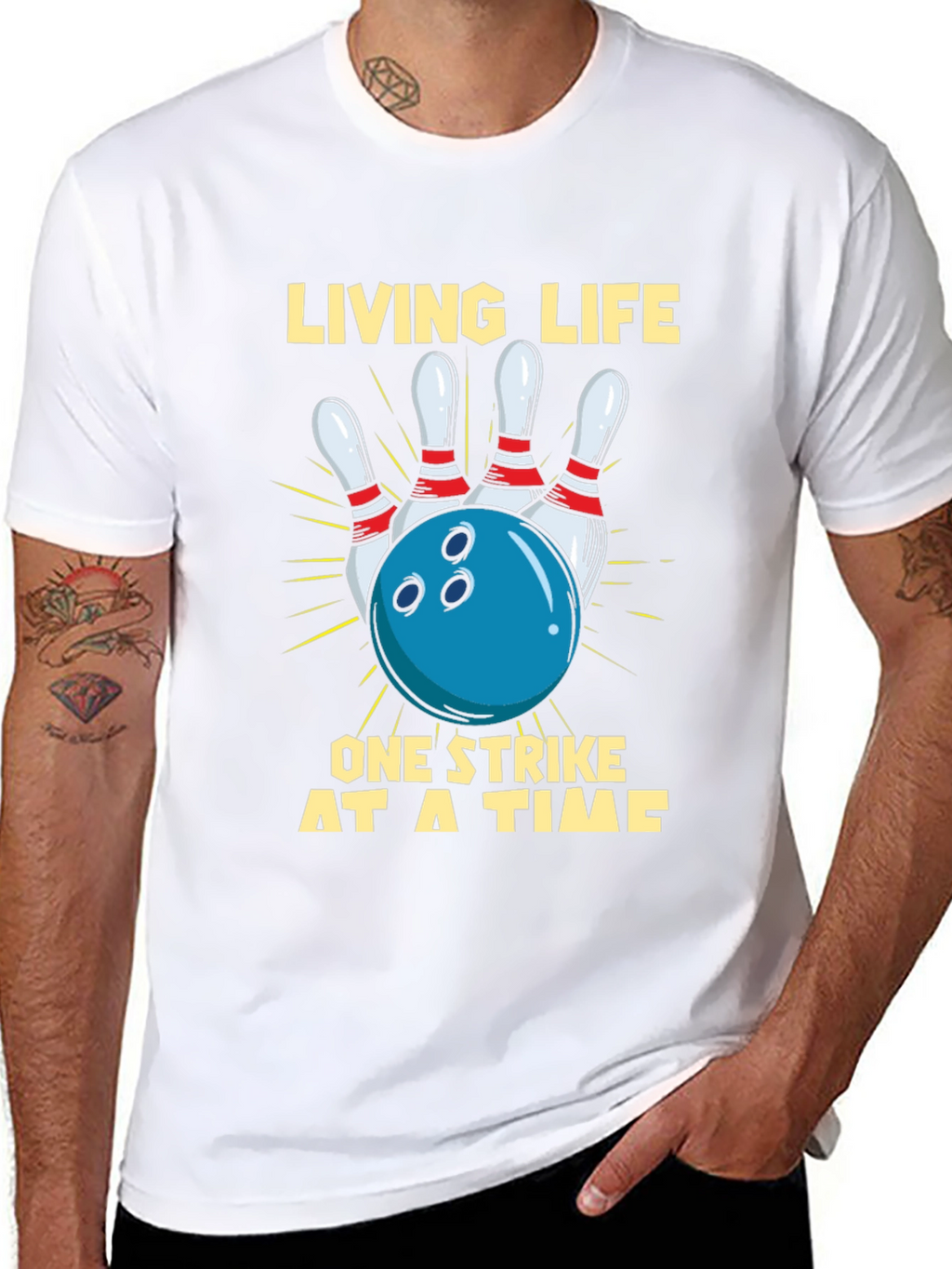 Bowling Strike Graphic T-Shirt