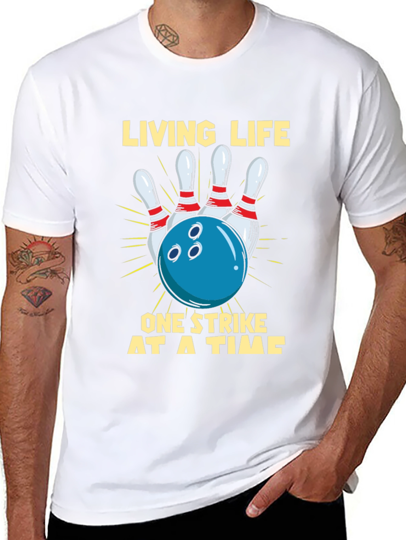 Bowling Strike Graphic T-Shirt