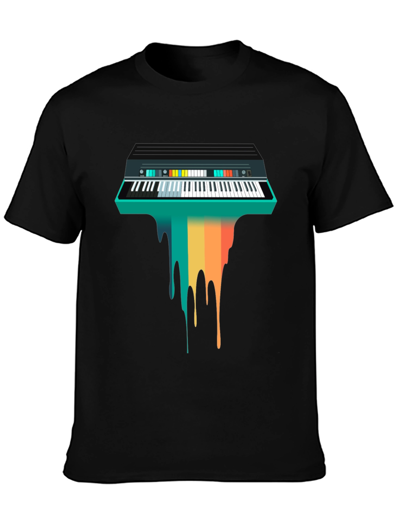 Retro Synth Wave T-Shirt - Unique Musician Tee