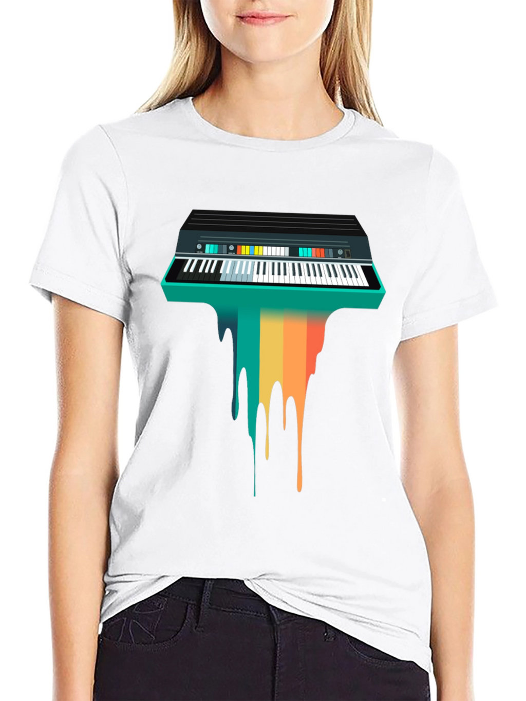 Retro Synth Wave T-Shirt - Unique Musician Tee