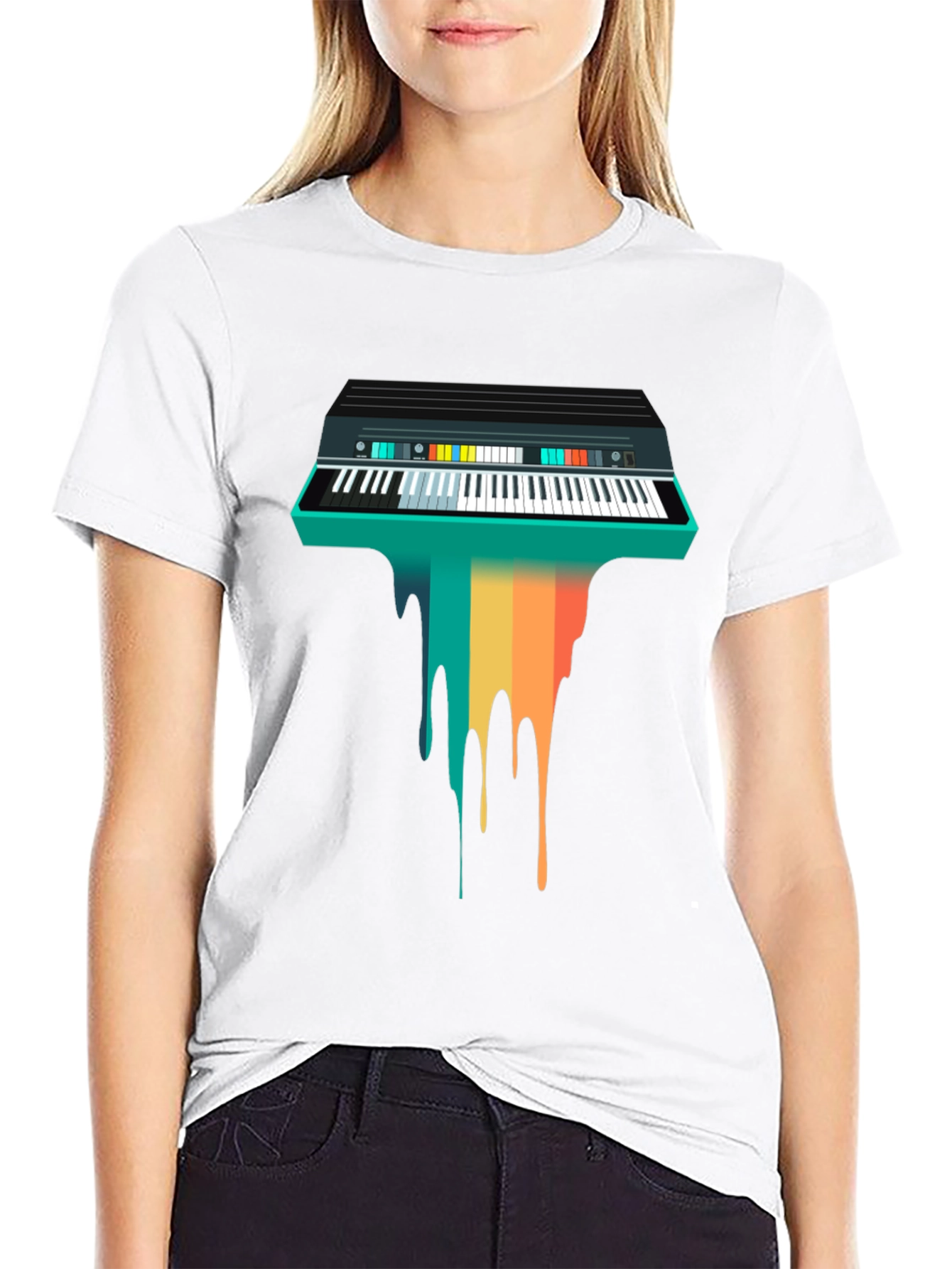 Retro Synth Wave T-Shirt - Unique Musician Tee