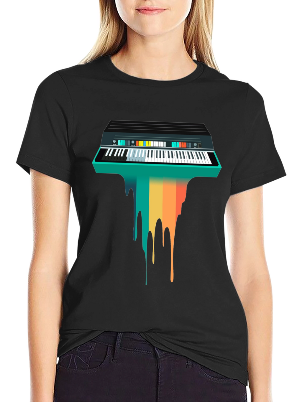 Retro Synth Wave T-Shirt - Unique Musician Tee