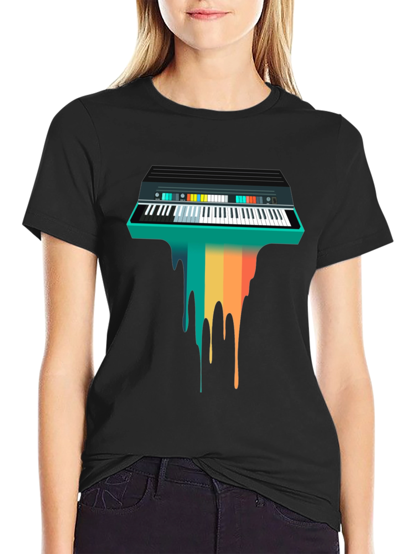 Retro Synth Wave T-Shirt - Unique Musician Tee