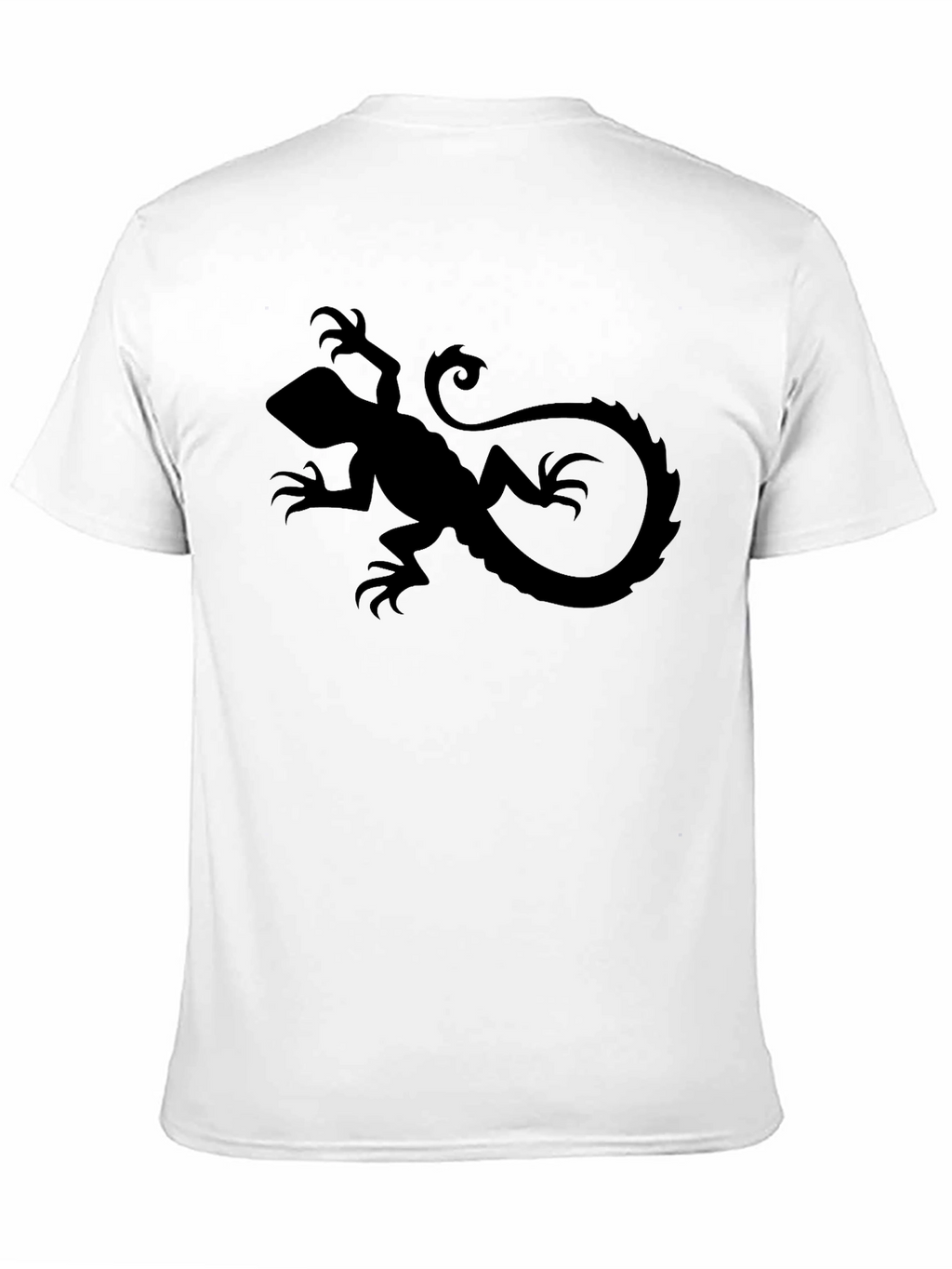 Black Lizard Graphic Tee - Cool Reptile Design