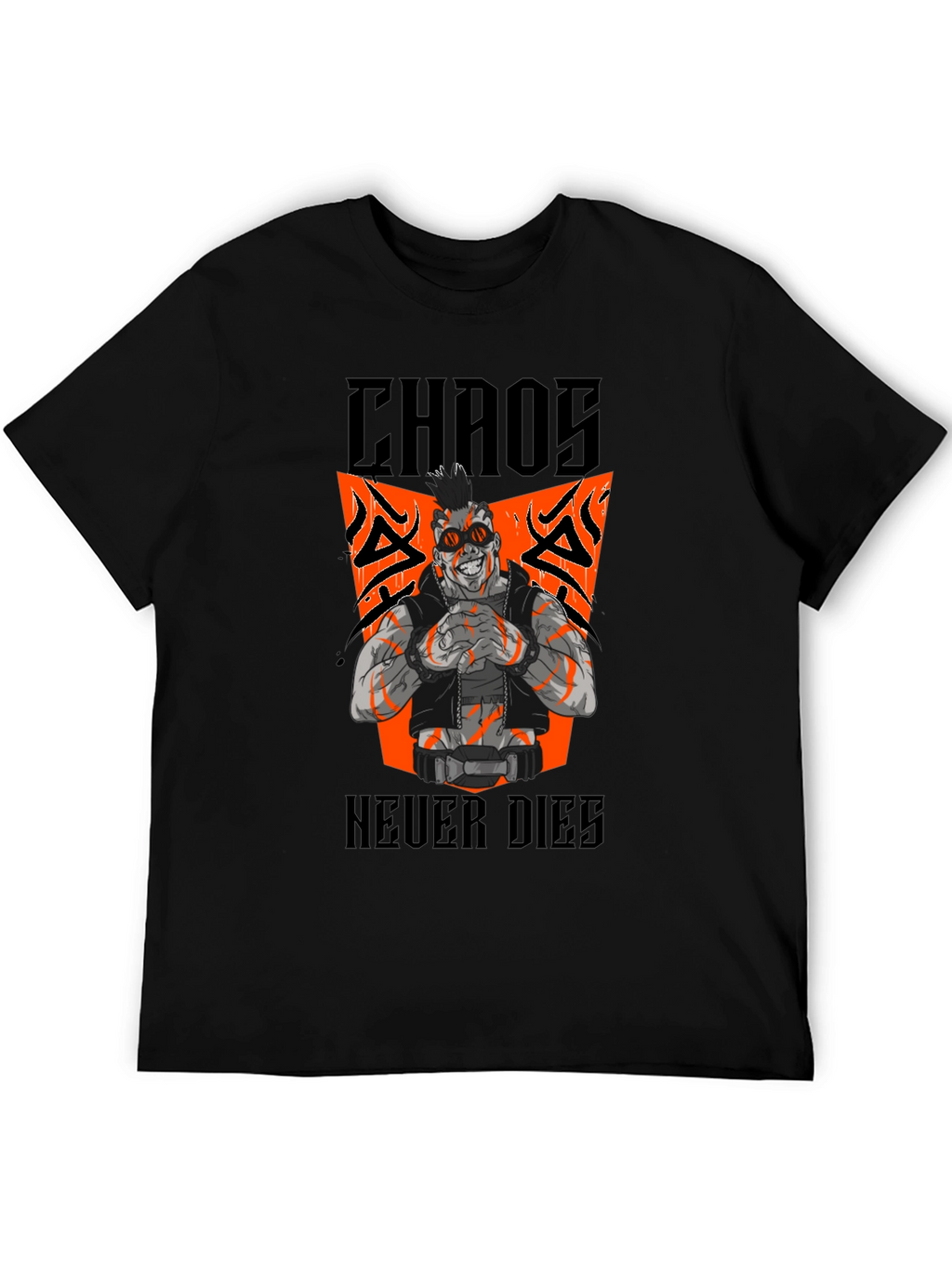 Chaos Never Dies Graphic Tee - Black