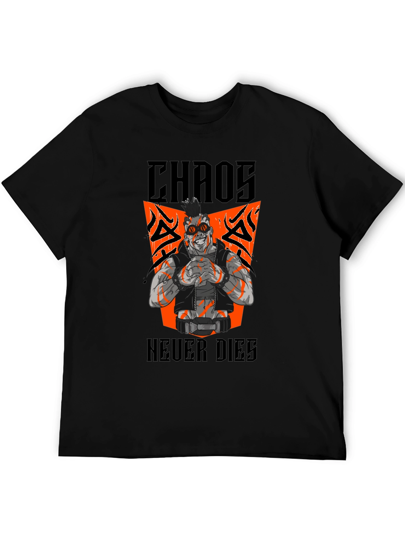 Chaos Never Dies Graphic Tee - Black