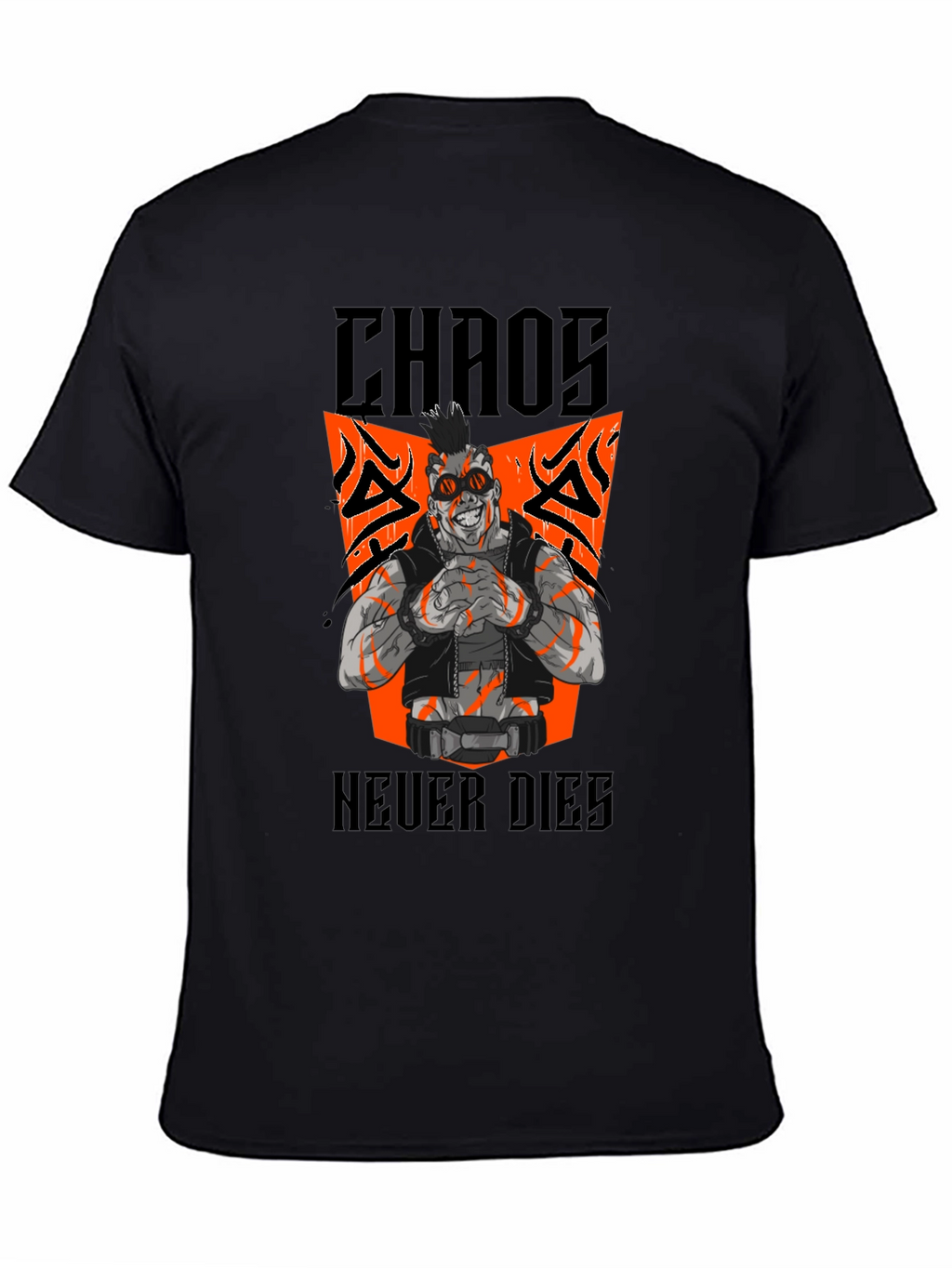 Chaos Never Dies Graphic Tee - Black