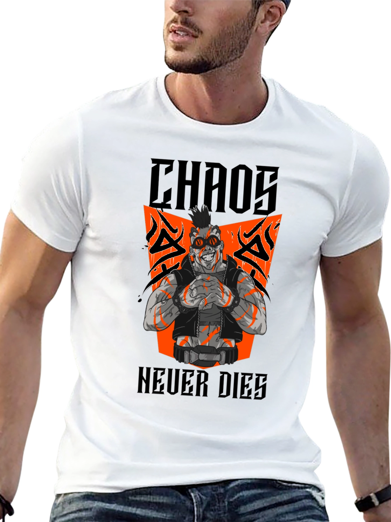 Chaos Never Dies Graphic Tee - Black