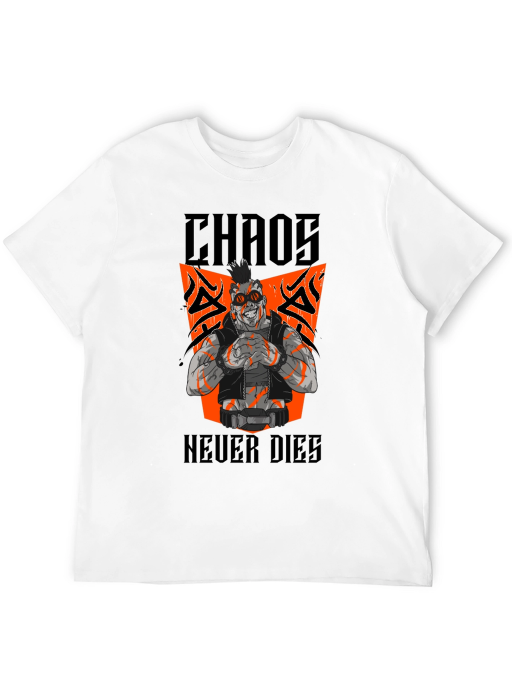 Chaos Never Dies Graphic Tee - Black