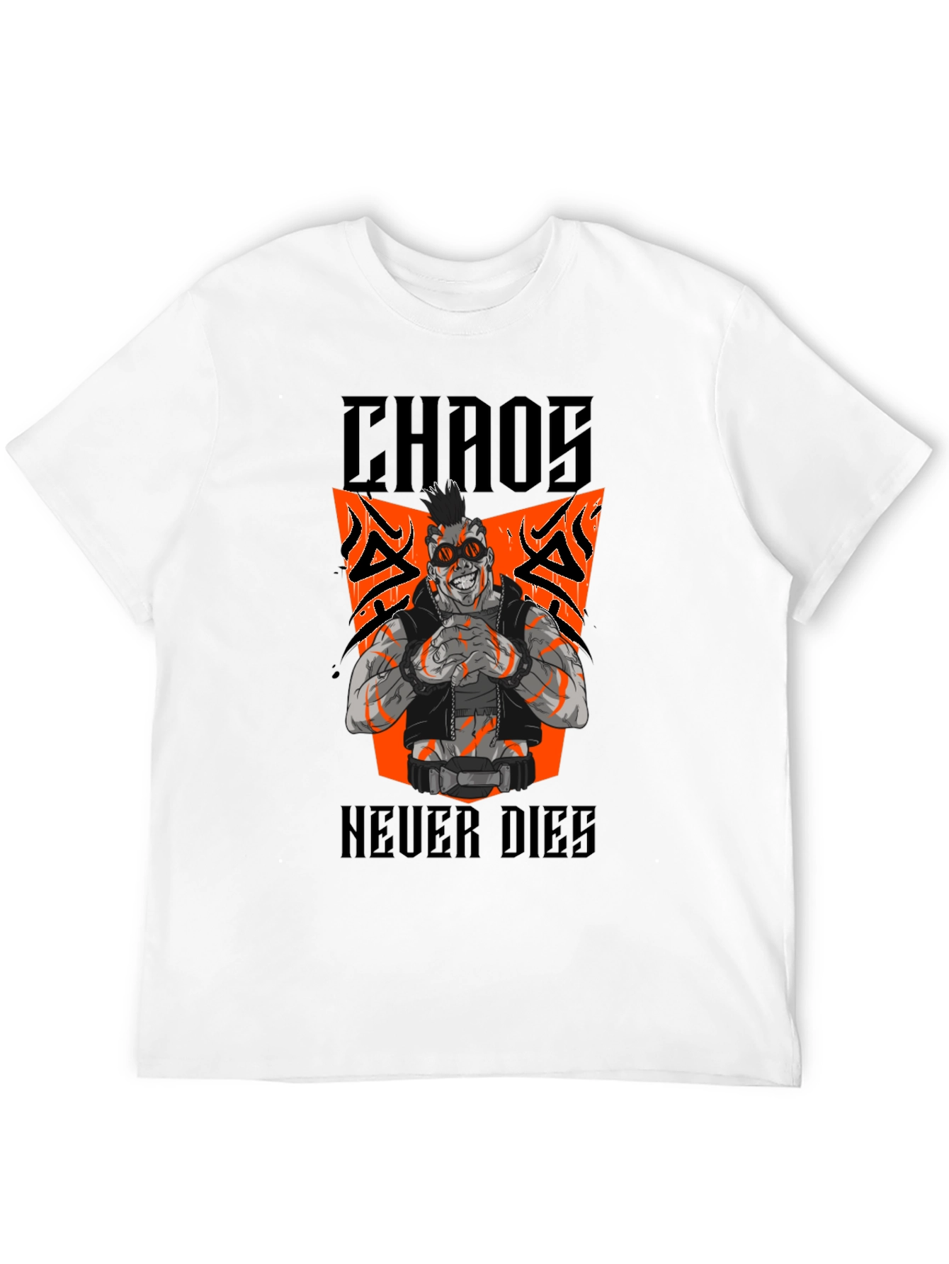 Chaos Never Dies Graphic Tee - Black