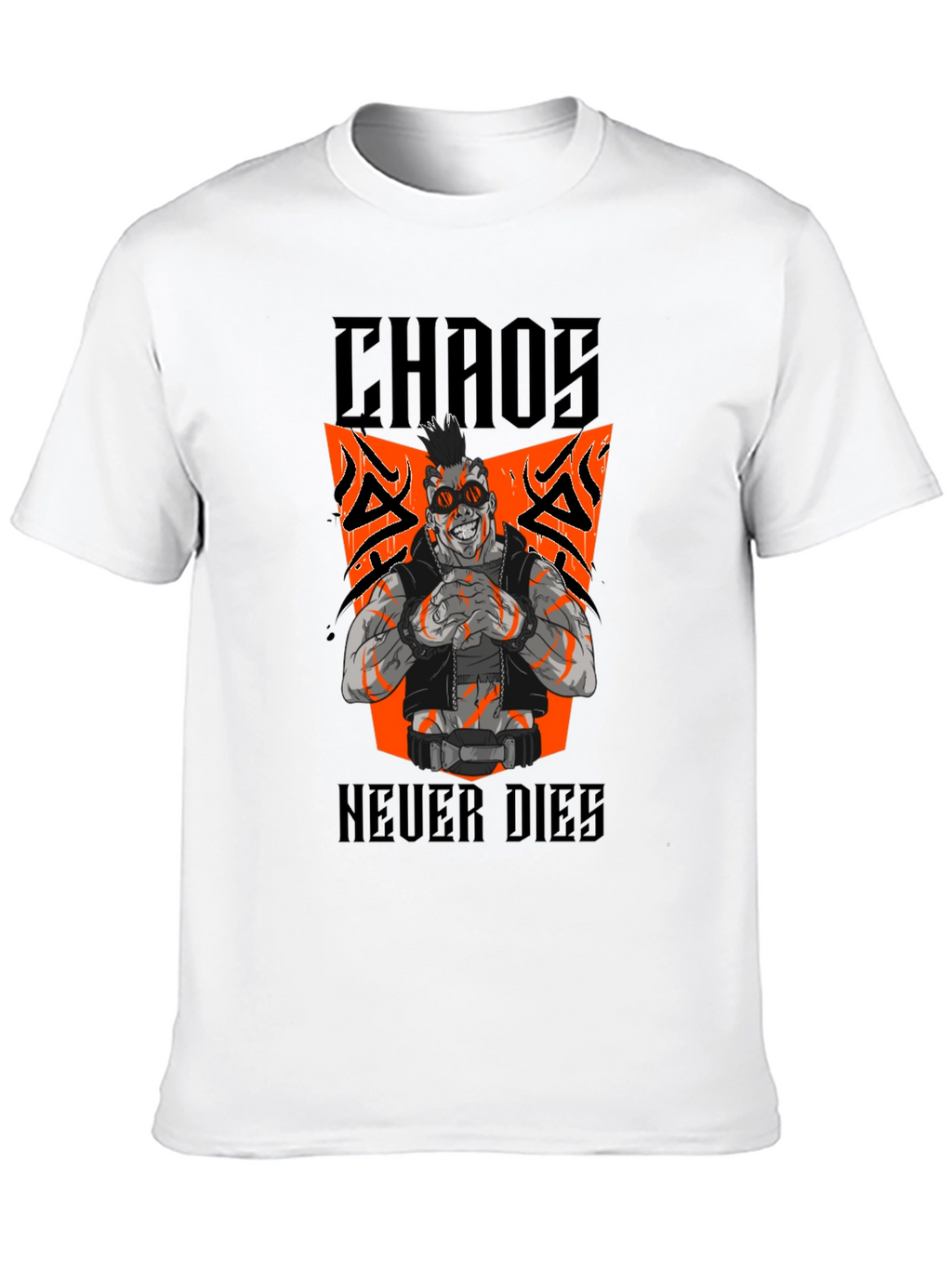 Chaos Never Dies Graphic Tee - Black