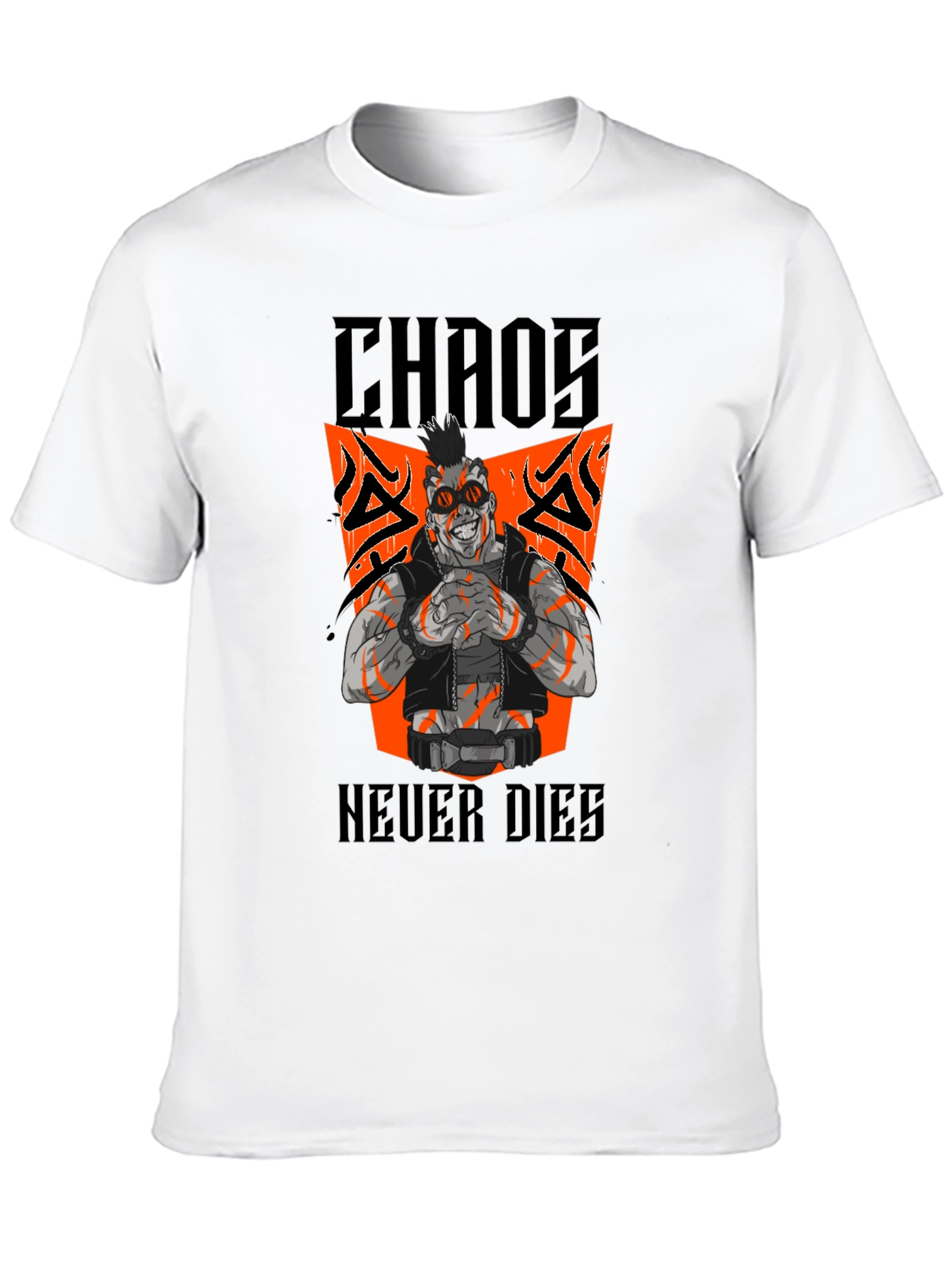 Chaos Never Dies Graphic Tee - Black