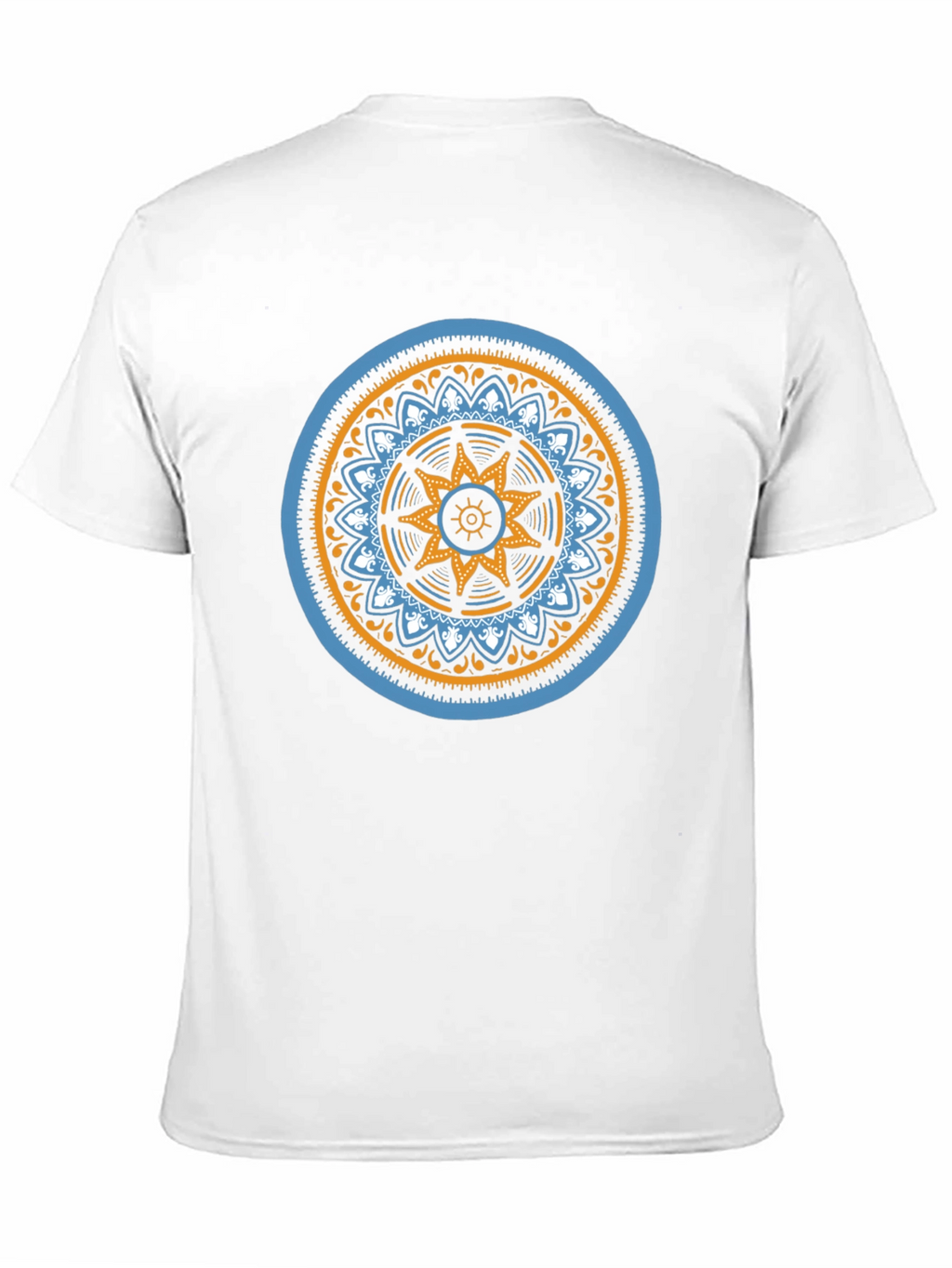 Geometric Mandala Graphic Black T-Shirt