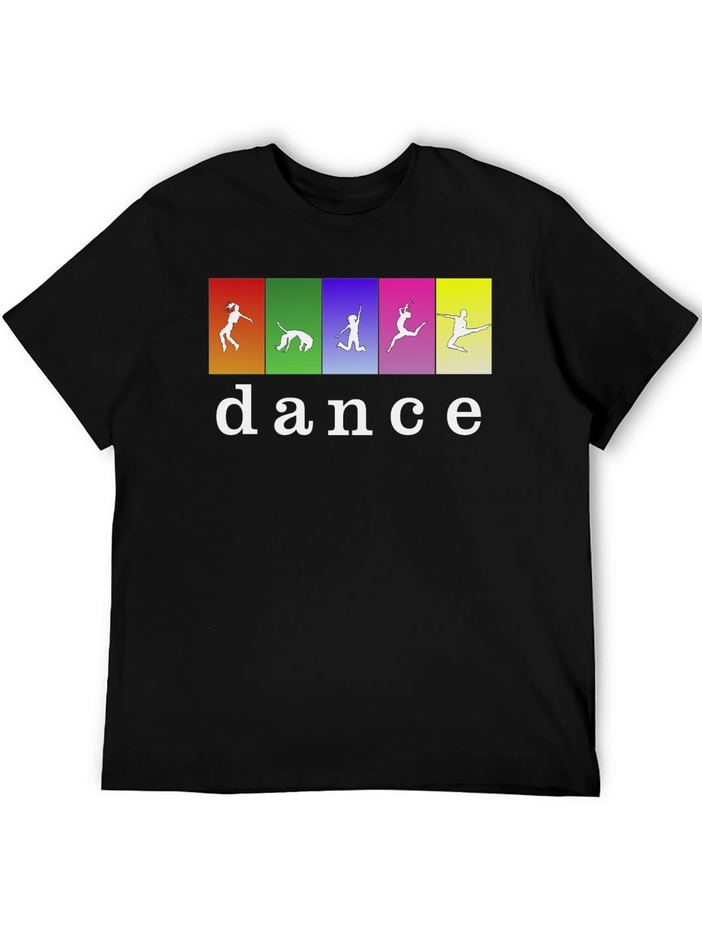 Dance Silhouette Graphic Tee - Black