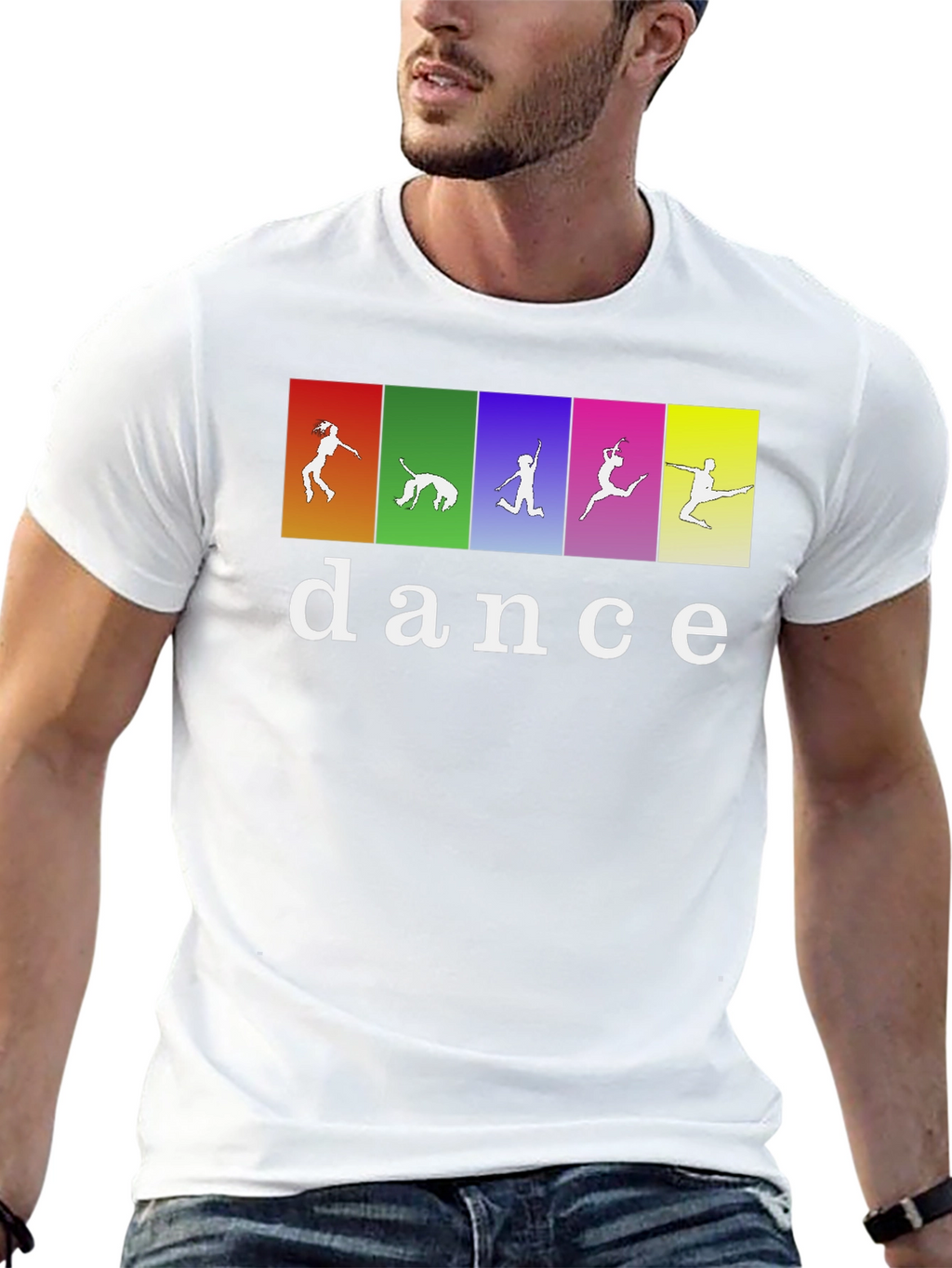 Dance Silhouette Graphic Tee - Black