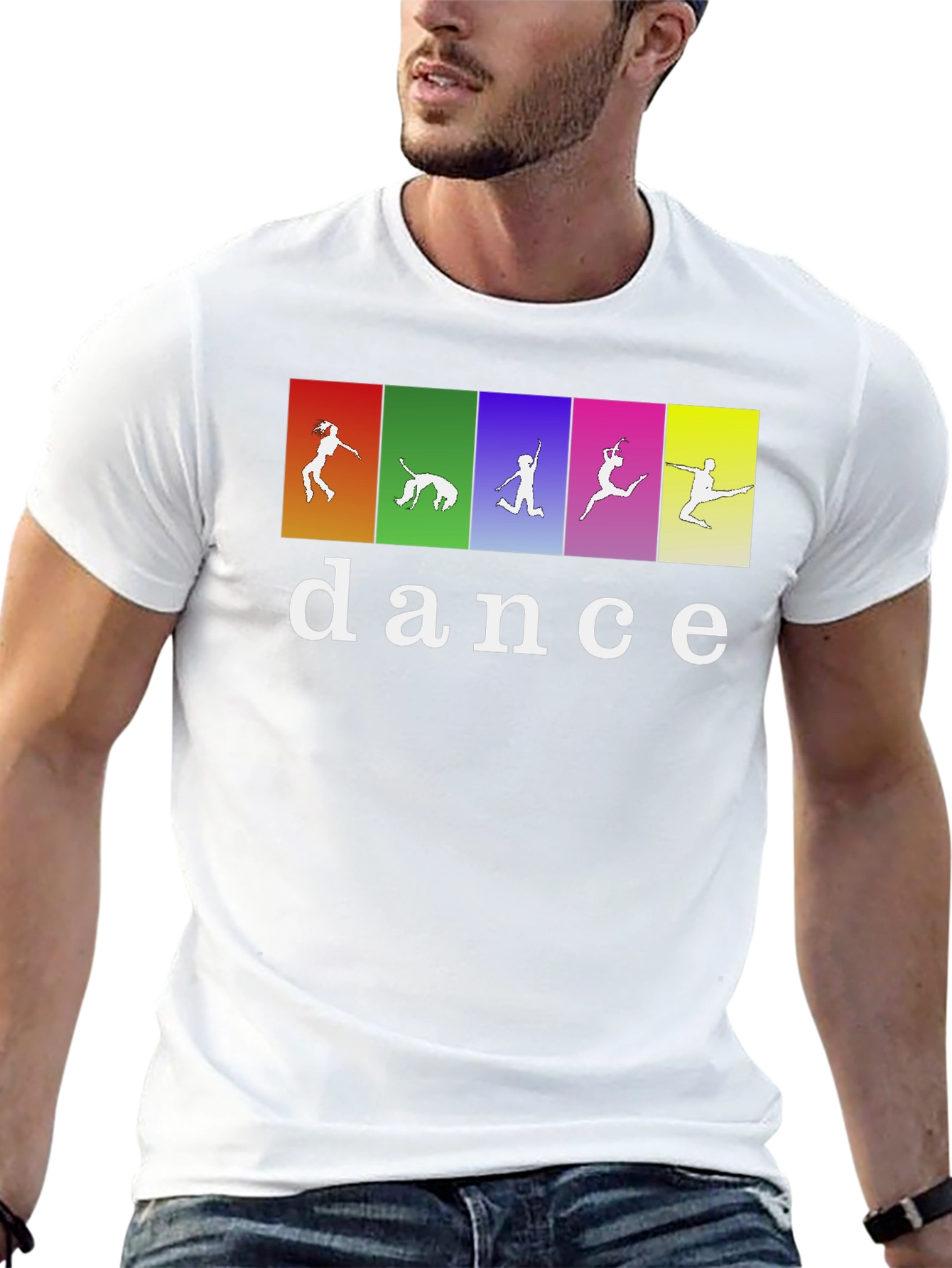 Dance Silhouette Graphic Tee - Black