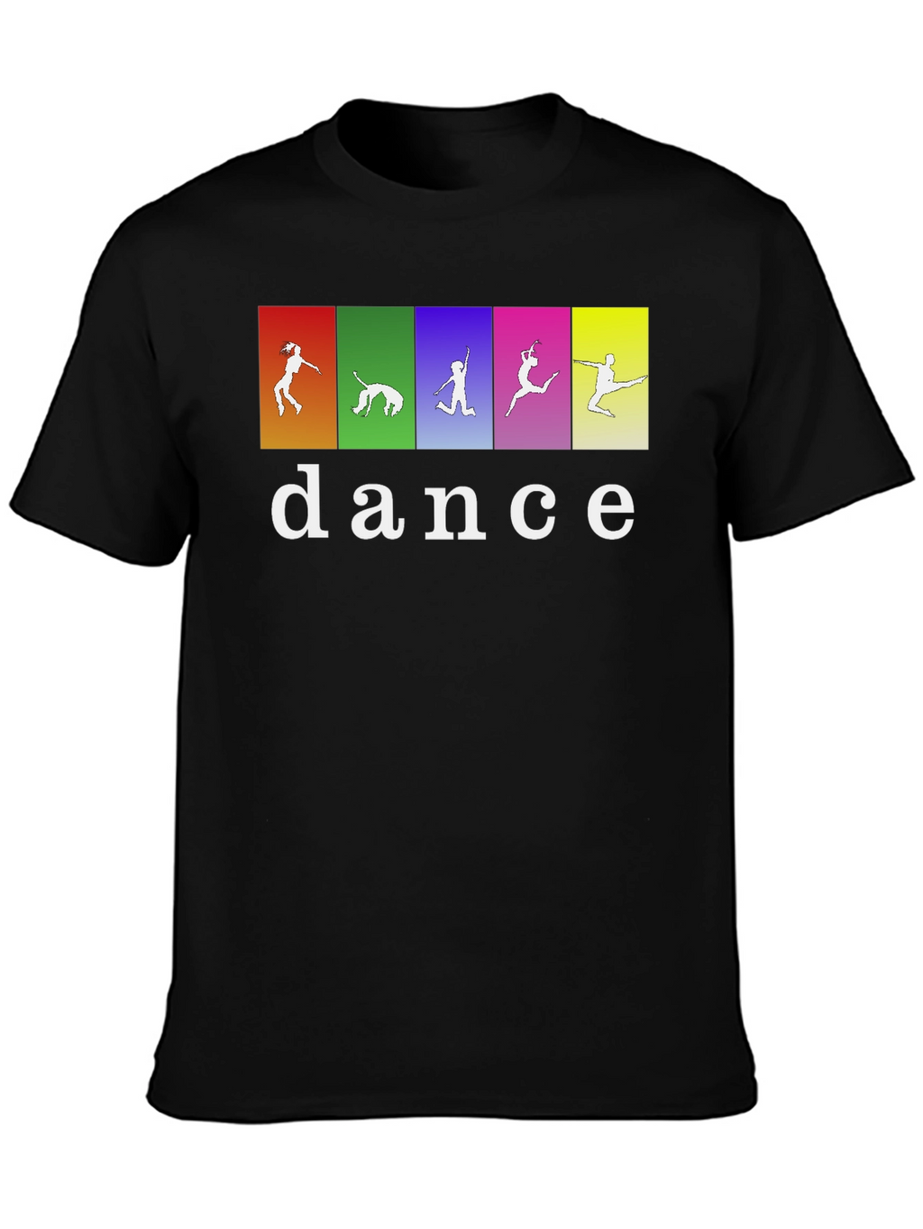 Dance Silhouette Graphic Tee - Black