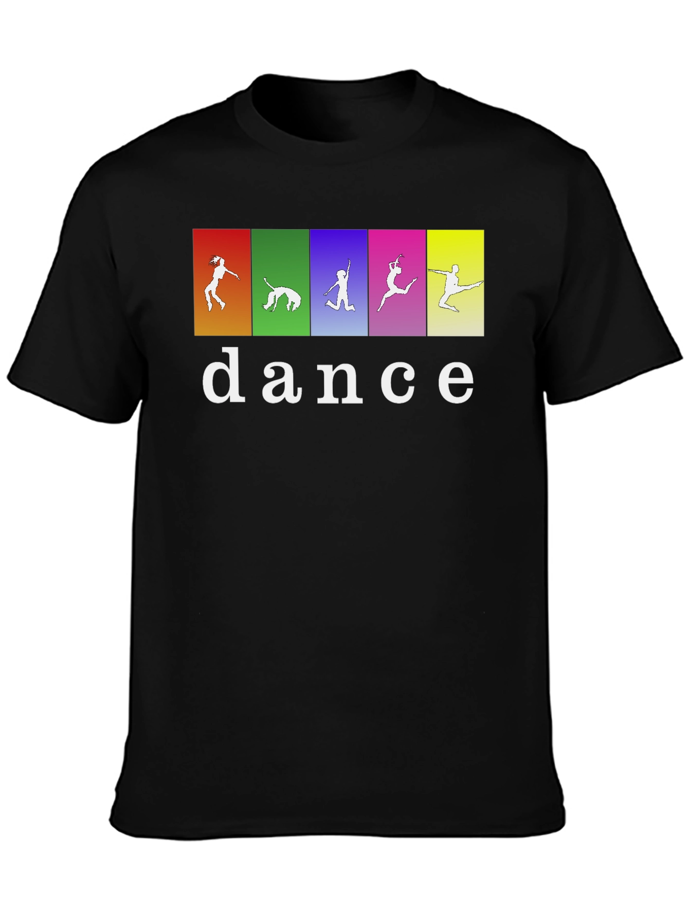 Dance Silhouette Graphic Tee - Black