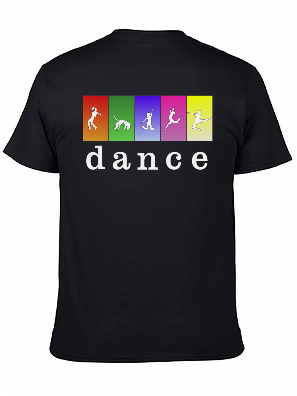 Dance Silhouette Graphic Tee - Black