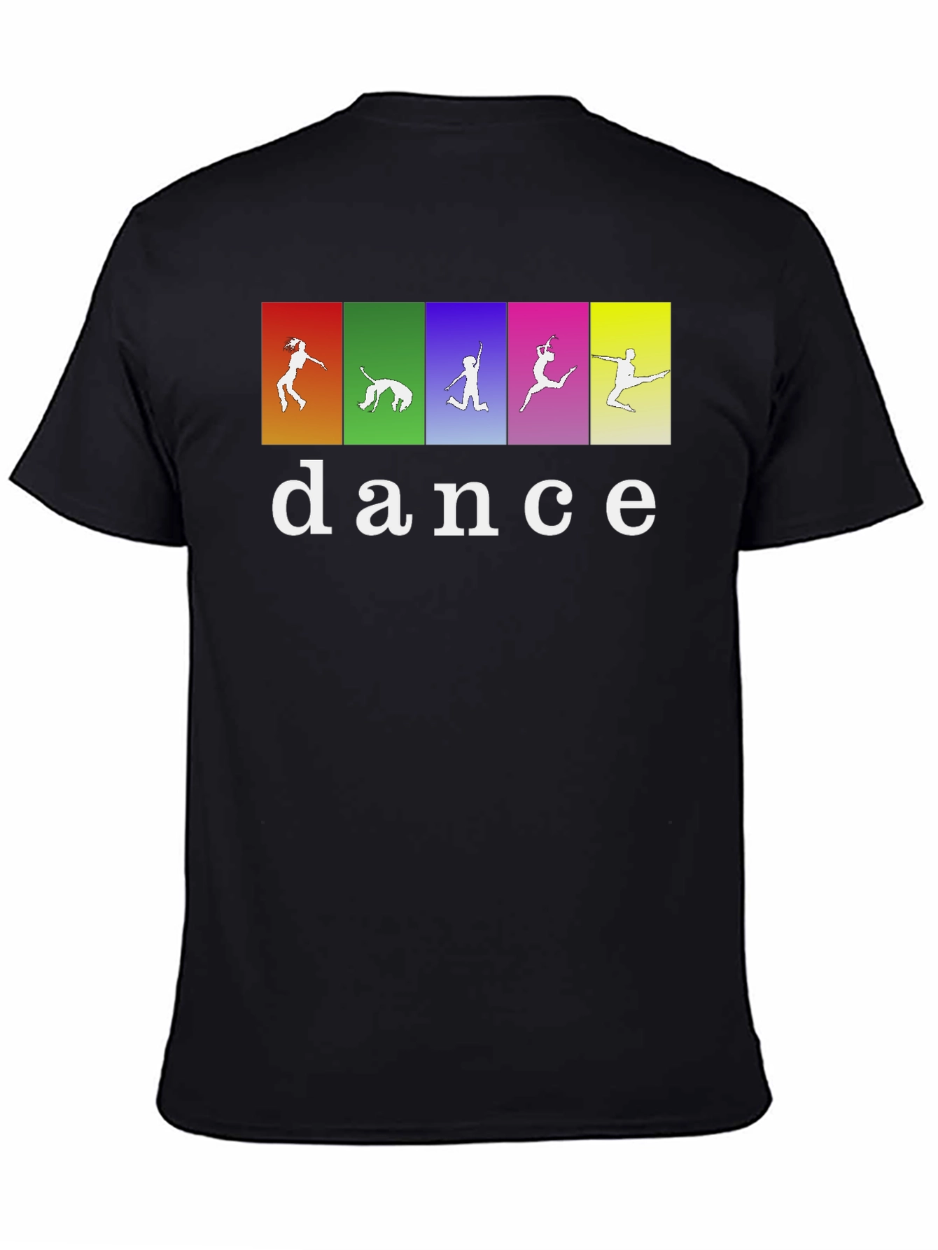 Dance Silhouette Graphic Tee - Black