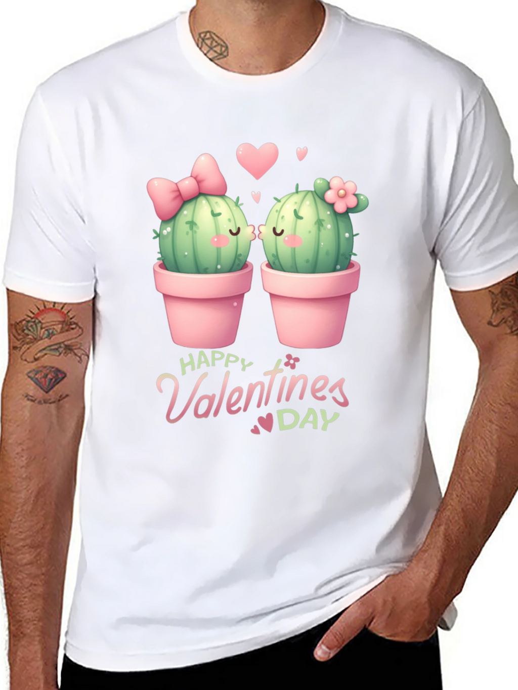 Cactus Valentines Day Graphic Tee
