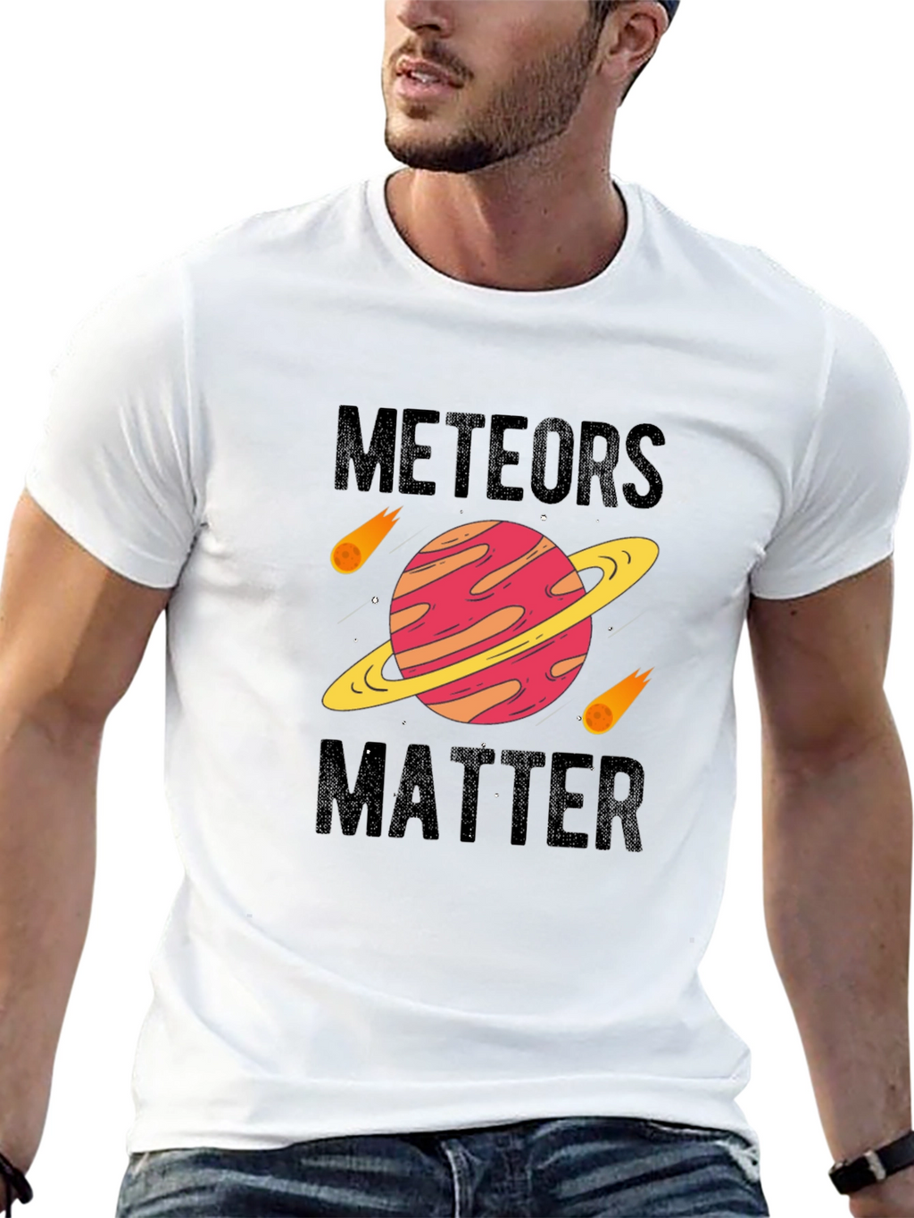 Meteors Matter Black Graphic Tee
